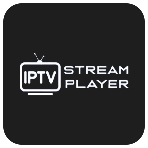 Logo de l’application IPTV Stream Player pour lire des listes IPTV Plus sur tous les appareils