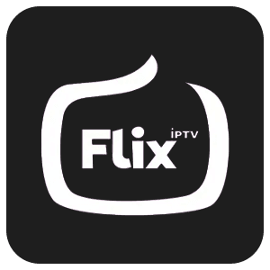 Logo de l’application Flix IPTV Plus pour le streaming de chaînes et VOD