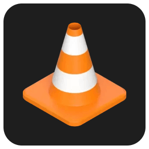 Logo du lecteur multimédia VLC compatible avec les fichiers IPTV Plus
